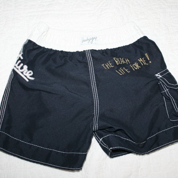 3/$20 Baby boy blue swim trunks 6-12 months - Picture 7 of 11